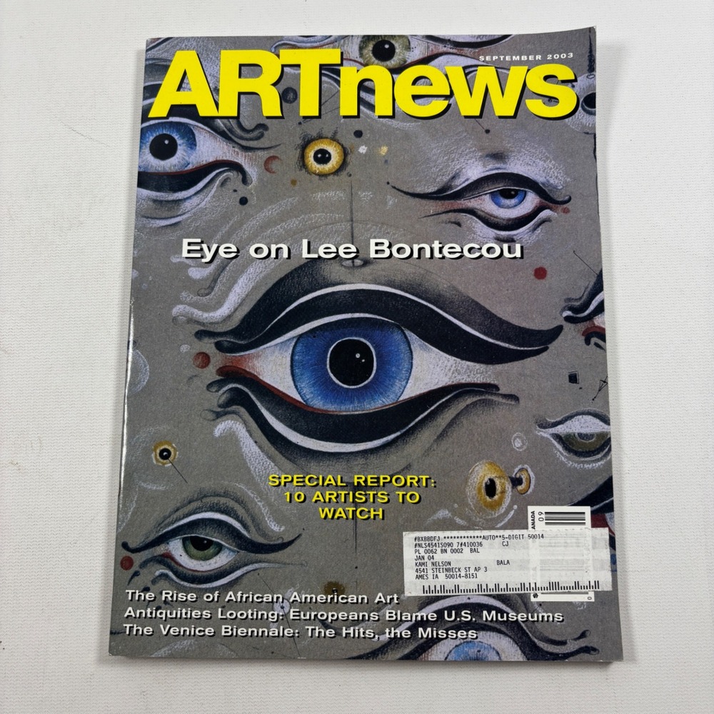 ARTnews Magazine September 2003 Eye on Lee Bontecou African American Art